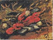 Still Life with Mussels and Shrimp